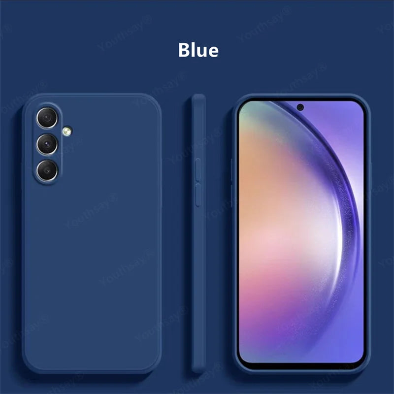 For Samsung Galaxy M35 Case Cover Samsung Galaxy M35 Funda Coque Soft Original Liquid Silicone TPU Back Case For Samsung M35 5G