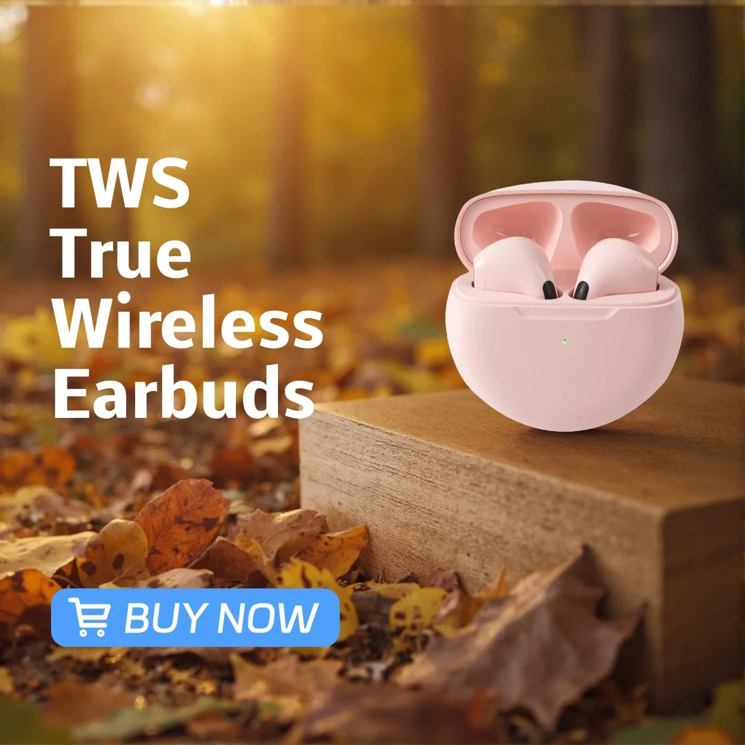 TWS True Wireless Earbuds Half In Ear Bluetooth Headphones Touch Control HiFi Stereo Sport Earphones For Android IOS