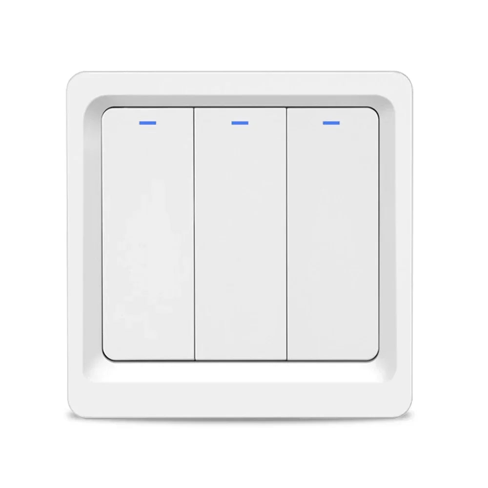 Smart Home Homekit Smart WiFi Push Button Wall Switches 1/2/3Gang LED Room Lights for iphones Works with Siri Voice
