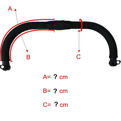 Stroller Handle Cover For Babymonster Easy Twin 4 Pram Bar Leather Sleeve Protective Cases Covers Stroller Bumper Accessories