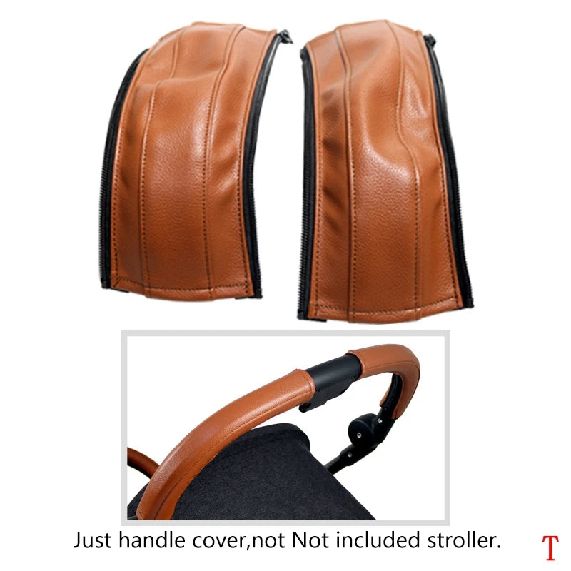 Handle Covers For Cybex Eezy S Twist (+) 2 / Eezy S 2 Stroller Pram Leather Sleeve Protective Cases Covers Stroller Accessories