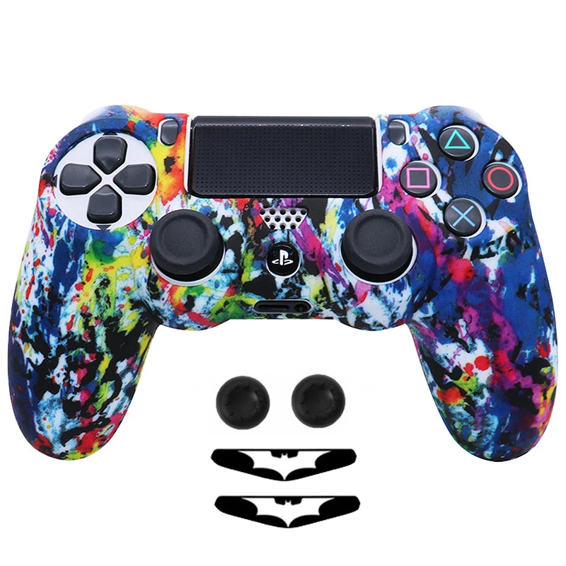 Soft Silicone Case Cover For PS 4 Controle Shell For PS4 Controller Skin Gamepad Joystick Controle Cases Covers