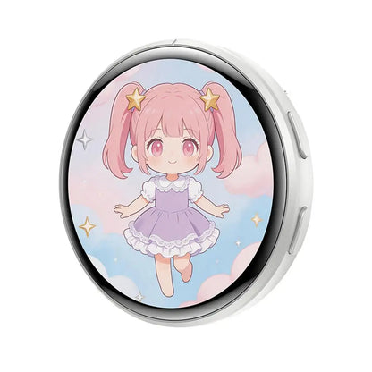 Smart 1.50 Inch Electronic Badge Full Touch IPS Screen Electronic Badge GIF Video With Sound Anime Brooch Pin Student Gift