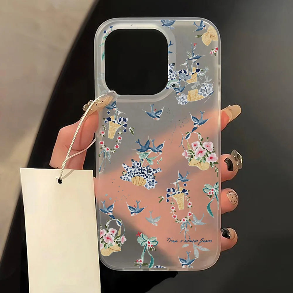 Transparent Matte Cases For iPhone 17 16 18 15 Pro Max Case iPhone 14 12 11 13 17 Air Fundas Shockproof Cover Soft Phone Bumper