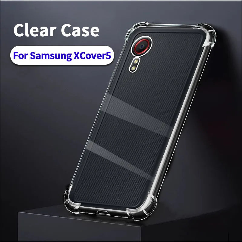 Clear Soft Back Case For Samsung Galaxy XCover5  XCover6Pro XCover7 Transparent Phone Cases Covers Shockproof
