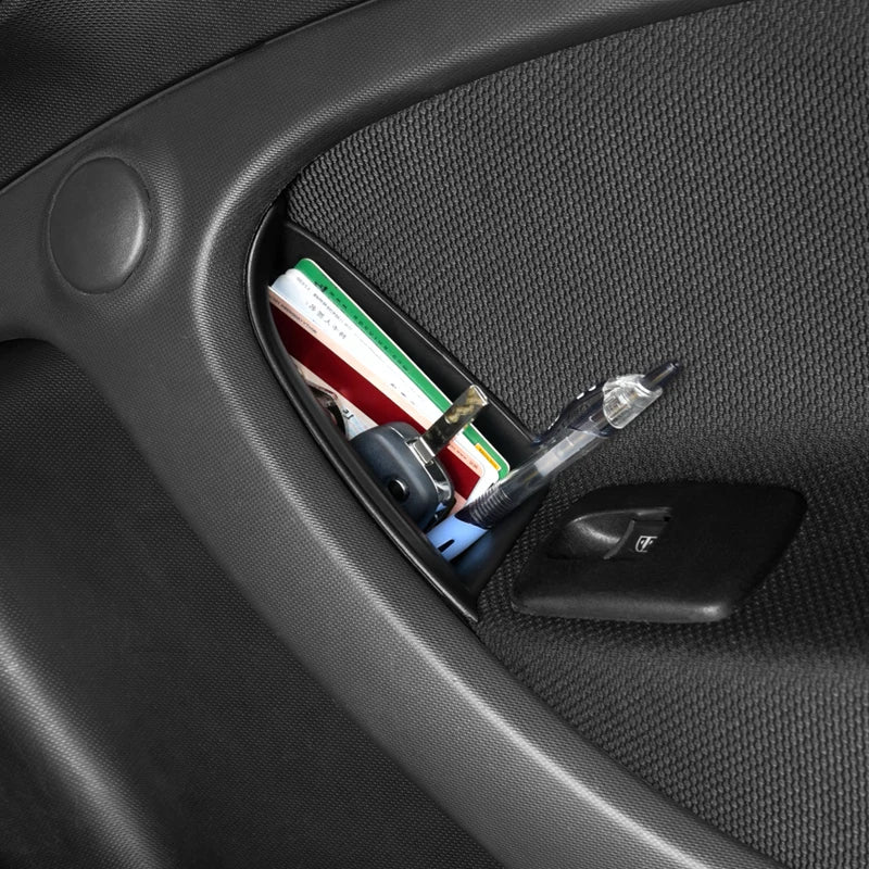 For Smart Fortwo Forfour 453 Accessories Car Door Storage Box Case Organizer Wallet Phone Coins Cigarette Keys Interior Styling