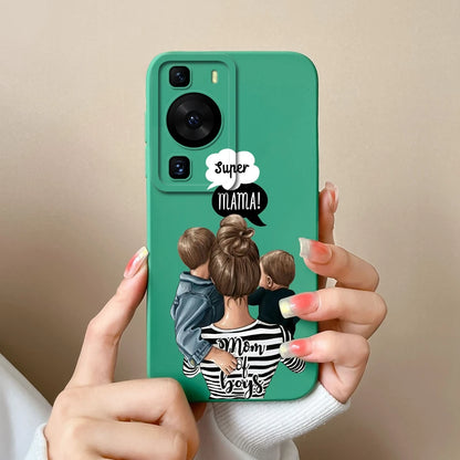 Cases Covers For Huawei P60 Pro Phone Bags Pretty Flower Liquid Soft Silicone Camera Protection Bumper For Huawei P60 Art Fundas