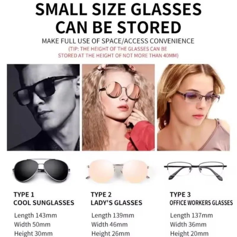 For Smart Fortwo Forfour 451 453 450 452 454 Roadster Car Visor Sunglasses Glasses Case Glasses Holder Clip Box Accessories