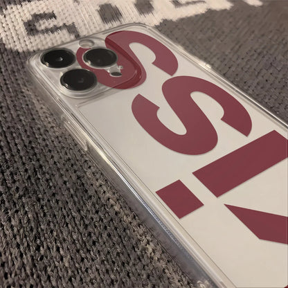 Kiss English Phone Cases For iPhone 17 16 15 14 Plus 13 12 11 Pro Max Plus 17 Air Transparent Silicone Cover Coque