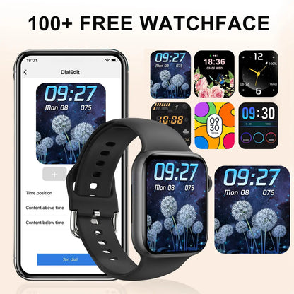 Smart Watch, Wireless Call/Dial, Multi-Sport Mode, Multiple APP Reminders, Suitable for Men and Women, Compatible with IPhone/An