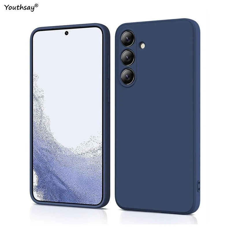 For Samsung Galaxy M35 Case Cover Samsung Galaxy M35 Funda Coque Soft Original Liquid Silicone TPU Back Case For Samsung M35 5G