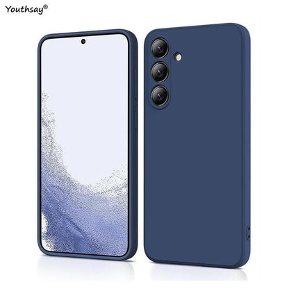 For Samsung Galaxy M35 Case Cover Samsung Galaxy M35 Funda Coque Soft Original Liquid Silicone TPU Back Case For Samsung M35 5G