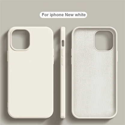 Original Phone Case For iPhone 17 16 15 11 12 13 14 Pro Max Luxury Liquid Silicone Cases For 7 8 Plus X XR Shockproof Soft Cover