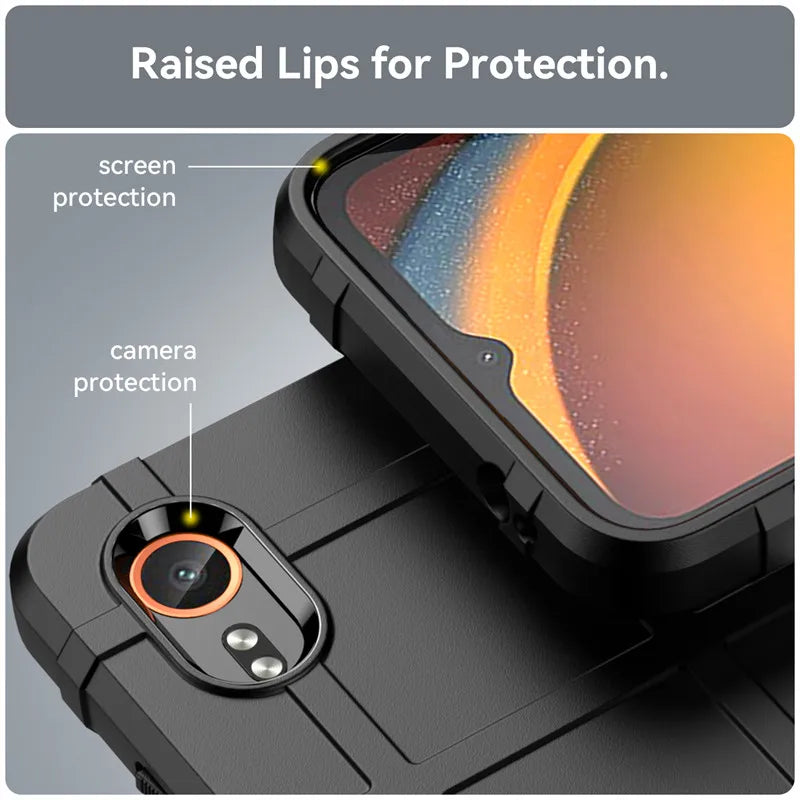 For Samsung Galaxy XCover7 Case Samsung Galaxy XCover7 Cover Shockproof Armor Rubber Anti-Slip Phone Case Samsung Galaxy XCover7