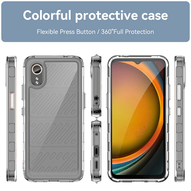 For Samsung XCover 7 Case Cover Samsung Galaxy XCover 7 Capas Armor Shockproof Bumper Transparent Colour Clear Samsung XCover 7