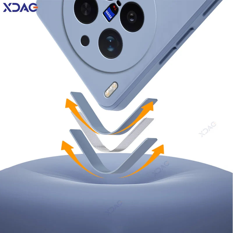 Original Candy Fashion Cases Covers for VIVO X300 Pro Ultra X300Ultra X300Pro VIVOX300 Soft Square Liquid Silicone Phone Housing
