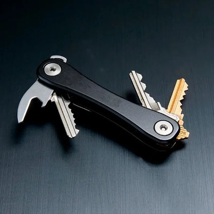 Smart key chain Mini Keychain Compact Key Decorative Holder Clip Home Storage Metal key Clip Aluminum Organizer Keychain Outdoor
