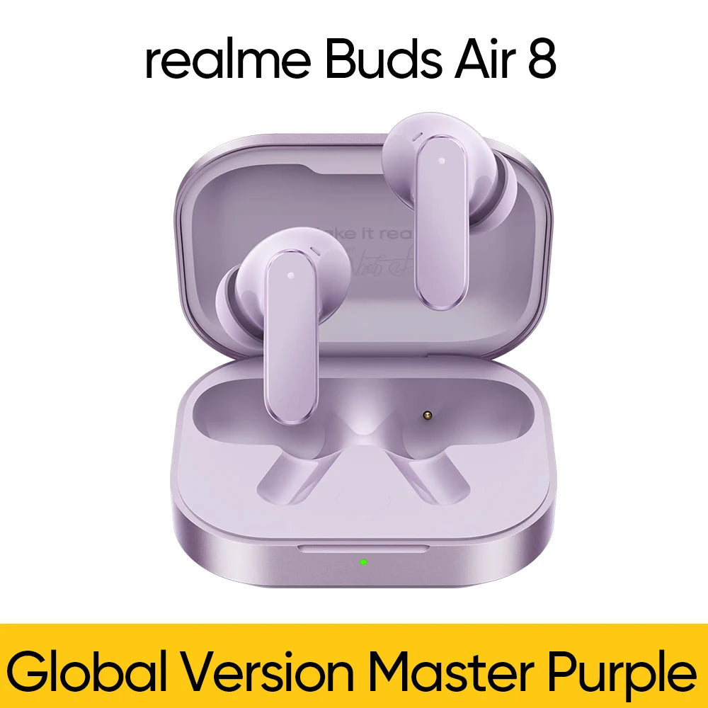 realme Buds Air 8  Wireless Earphone Bluetooth 5.4 Active Noise Cancelling True  Hours Battery TWS Earbuds Global Version