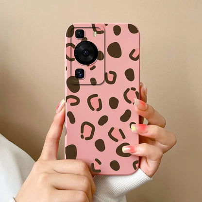 Cases Covers For Huawei P60 Pro Phone Bags Pretty Flower Liquid Soft Silicone Camera Protection Bumper For Huawei P60 Art Fundas