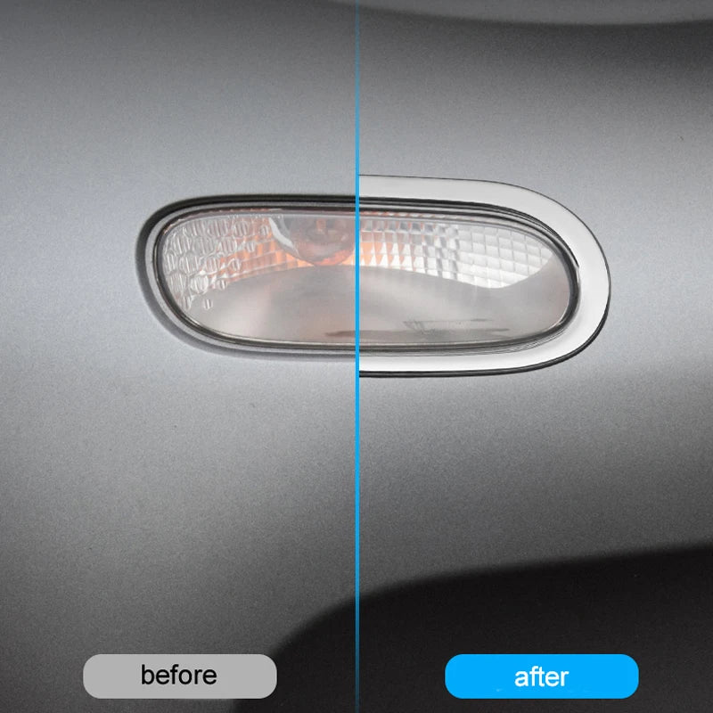 2020 Car Accessories for Smart 453 fortw Front Bumper Lights With Turning Signal Decorative Stickers Dynamic Turning Lights Trim