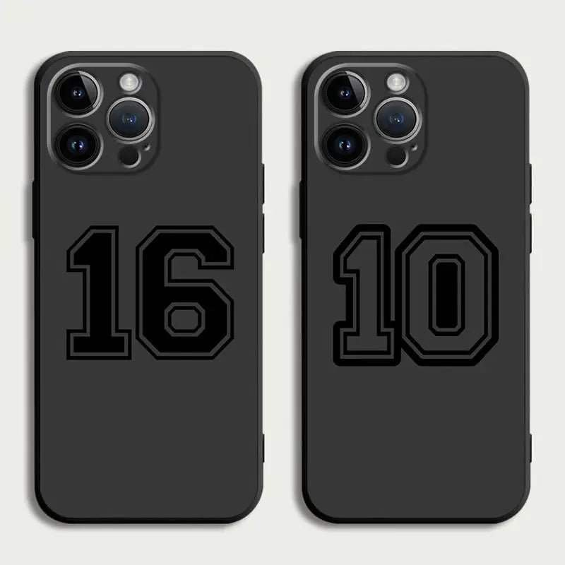 phone Cases for iphone 14 case 11 12 15 Pro XS Max 8 13 Mini X SE 7 16 Plus funda Antiscratch cover Basketball Numbers 10 7 30