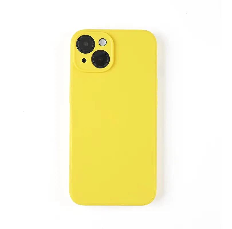 Luxury Silicone Phone Case for iPhone 11 12 13 14 15 Pro Max Mini Soft Candy Cover for iPhone XR XS Max 7 8 Plus SE 2020 Cases
