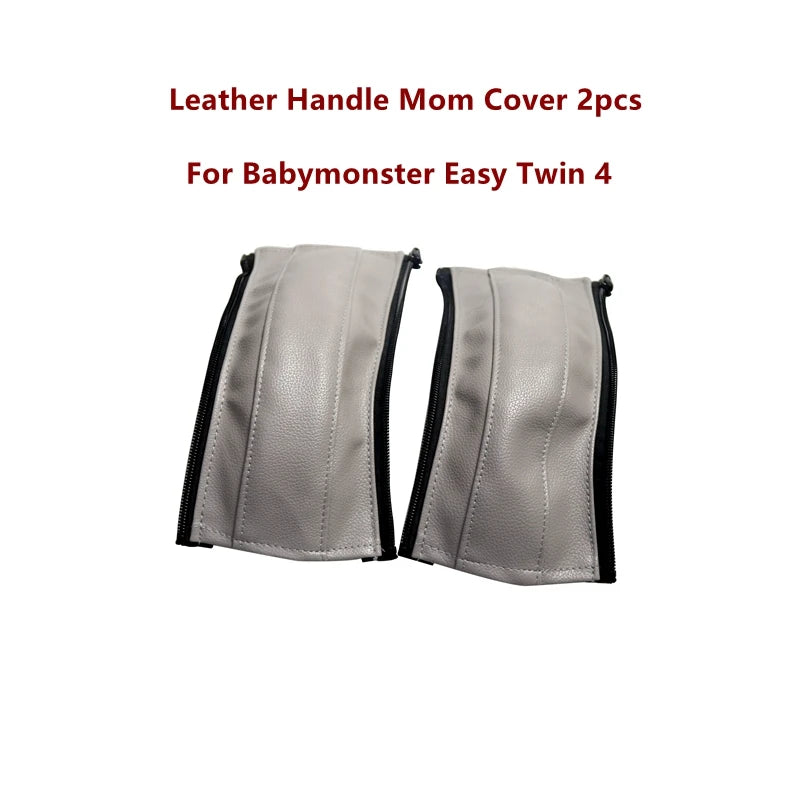 Stroller Handle Cover For Babymonster Easy Twin 4 Pram Bar Leather Sleeve Protective Cases Covers Stroller Bumper Accessories