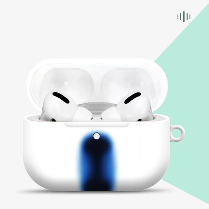 Ins Minimalist and Personalized Blue Dot Blending Shockproof Protective Cover Case for AirPods 1 2 3 4 Pro2 with Charm Pendant