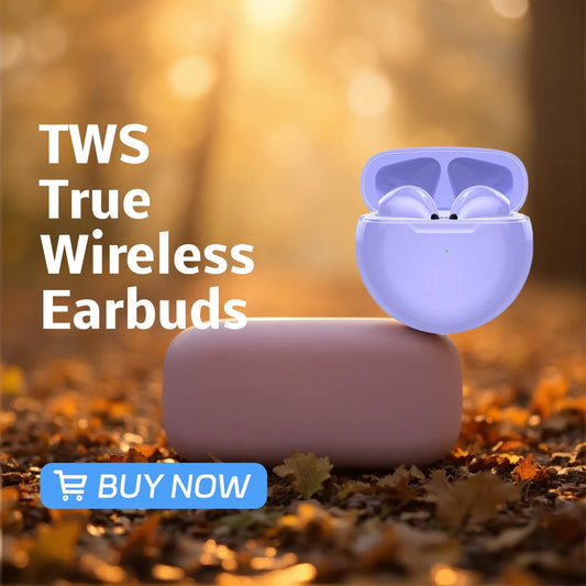 TWS True Wireless Earbuds Half In Ear Bluetooth Headphones Touch Control HiFi Stereo Sport Earphones For Android IOS