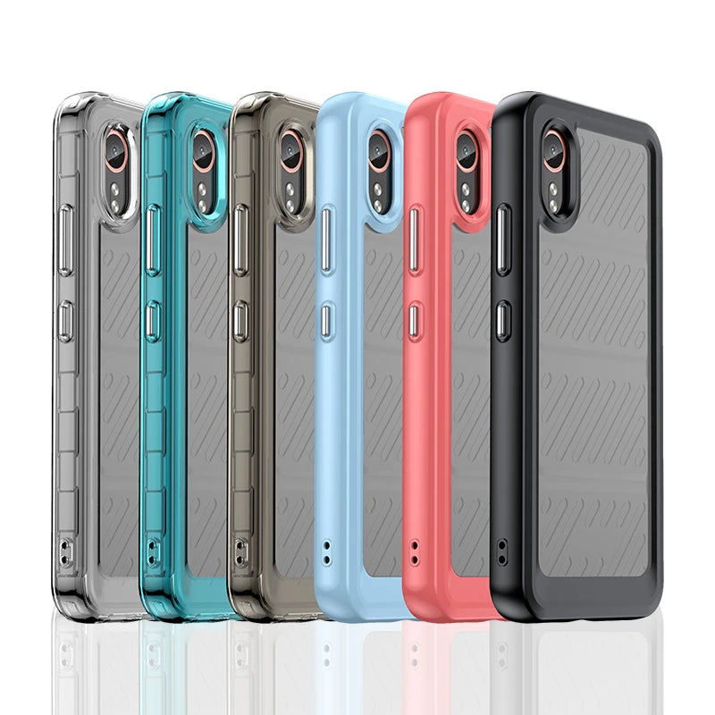 For Samsung XCover 7 Case Cover Samsung Galaxy XCover 7 Capas Armor Shockproof Bumper Transparent Colour Clear Samsung XCover 7