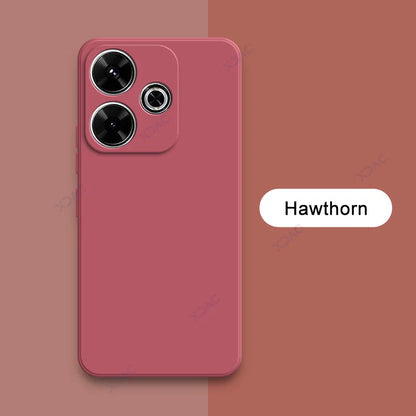 Luxury Dual Layer Cellphones Cases Covers for Xiaomi Redmi 13 4G 5G Camera Protection Redmi13 Soft Square Liquid Silicone Armor