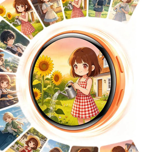 Smart 1.50 Inch Electronic Badge Full Touch IPS Screen Electronic Badge GIF Video With Sound Anime Brooch Pin Student Gift