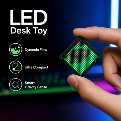 Smart Light Mini Gadget LED Fluid Simulation Water Flow Vibration Luminous Ornaments Desk Decoration