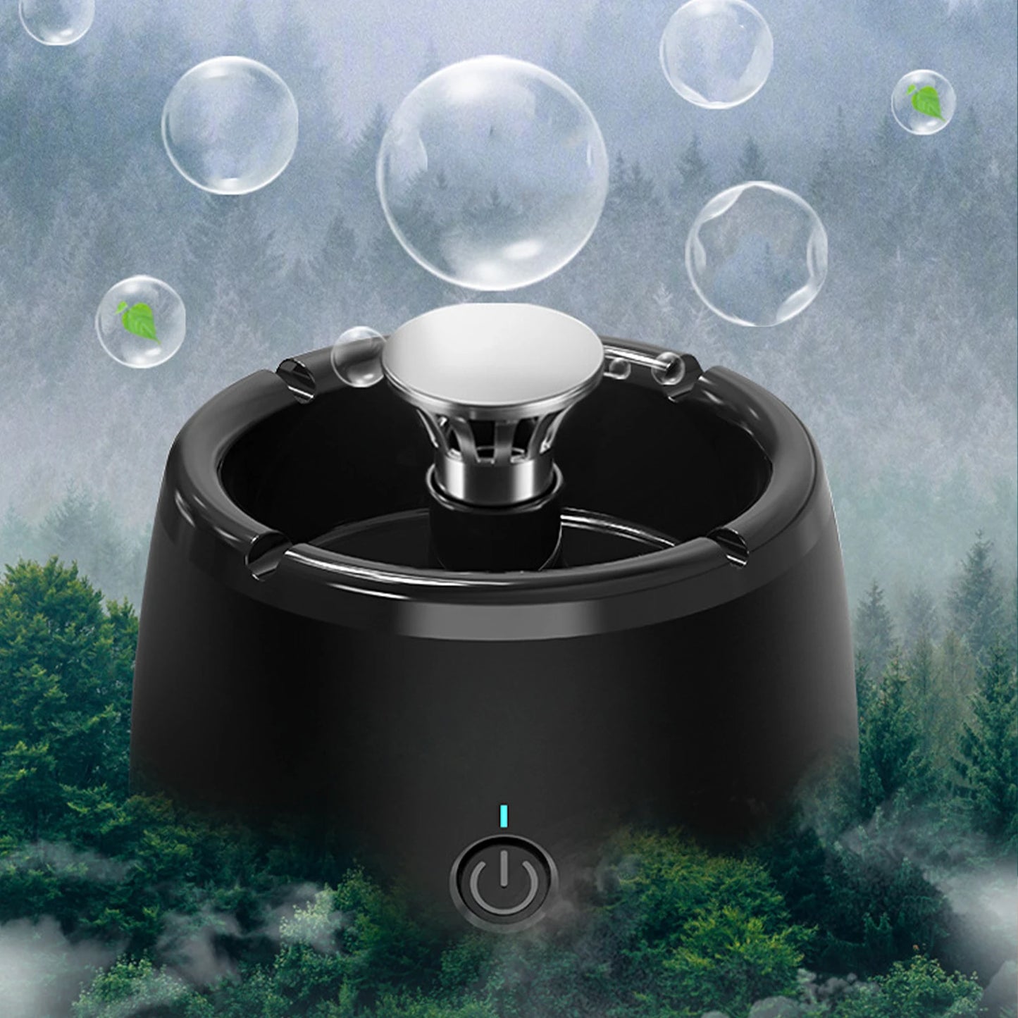 Smart Ashtray with USB Rechargeable Battery, Powerful Motor, Modern Design Ideal for Home, Office, Restaurant Use, Gift
