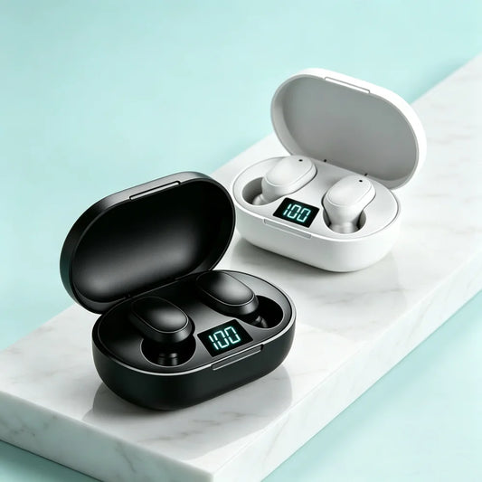 True Wireless Earbuds In-Ear Bluetooth Earphones Headphones For Noise Reduction Power Display Waterproof Touch Control With Mic