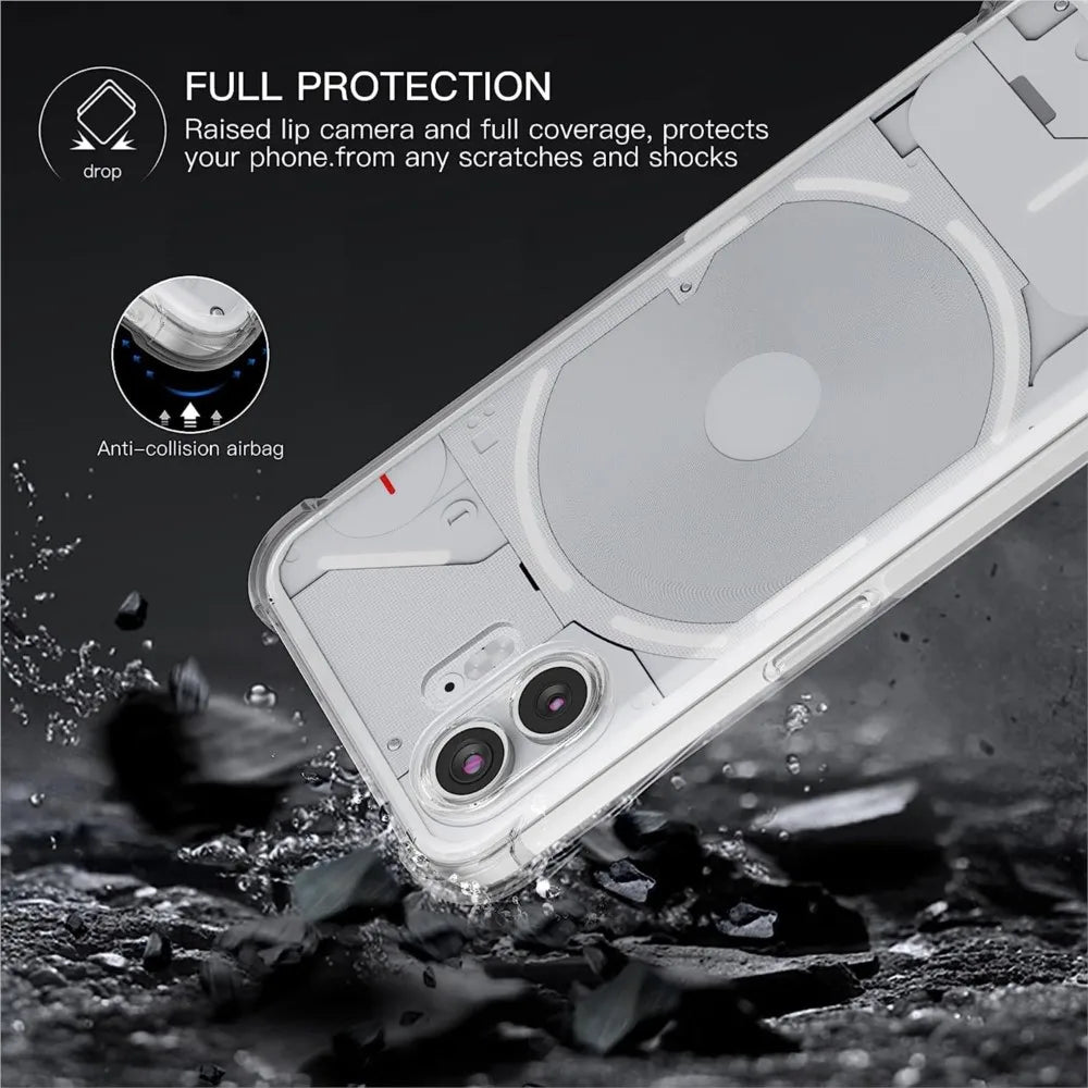 Clear Case For Nothing Phone 1 2 One Two Thick Shockproof Soft Silicone Phone Cover No thing Phone1 Phone2