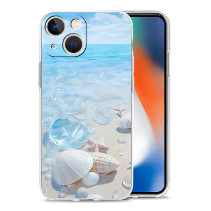 Phone Case For iPhone 17 Cases iPhone Air 16 15 12 13 14 Pro Max 7 8 Plus 16Pro iPhone11 Cover Blue Butterfly Ocean Waves