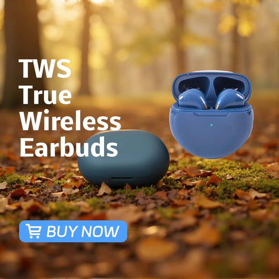 TWS True Wireless Earbuds Half In Ear Bluetooth Headphones Touch Control HiFi Stereo Sport Earphones For Android IOS
