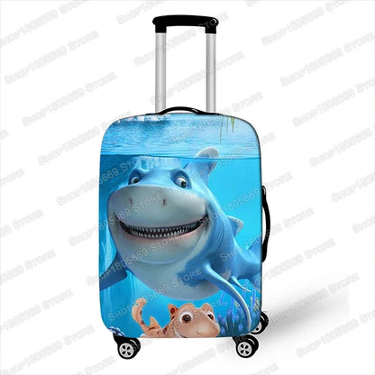 Funny Underwater Sea Animal Print Luggage Cover Elastic Suitcase Cover for Travelling Anti-dust Trolley Cases Covers