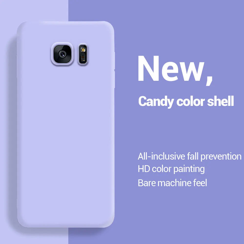 For Samsung S7 Edge Case Matte Silicone Back Cover For Samsung Galaxy S7 Phone Cases For Samsung S7 Edge Fundas Coque