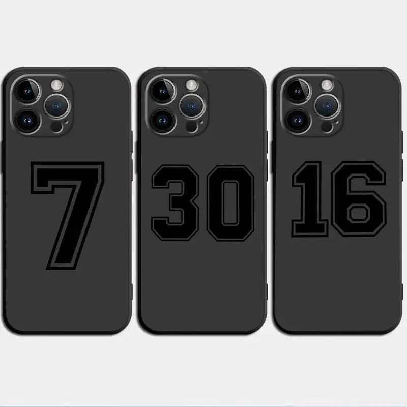 phone Cases for iphone 14 case 11 12 15 Pro XS Max 8 13 Mini X SE 7 16 Plus funda Antiscratch cover Basketball Numbers 10 7 30