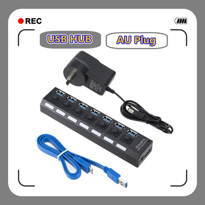USB Hub 3.0 USB Splitter Several Ports Multi USB Hub 3.0 Power Adapter Extender Computer Accessories Switch USB for Home