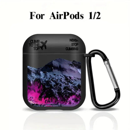 Earphone Cases Cover Case For Airpods 3 Pro2 Pro3 1 Pro 4 2 Snow Mountain Airplane