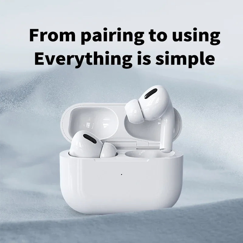 Wireless Bluetooth Earbuds Fake Air Pods TWS 5.3 Touch Control In-Ear Hi-Fi Stereo Earbuds with Charging Case For