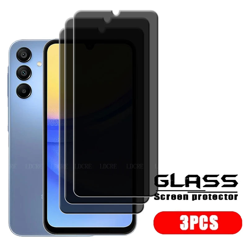4Pcs For Samsung Galaxy A16 Glass For Samsung A16 Screen Protector 9H HD Protective Anti-Spy Privacy Tempered Glass Samsung A16