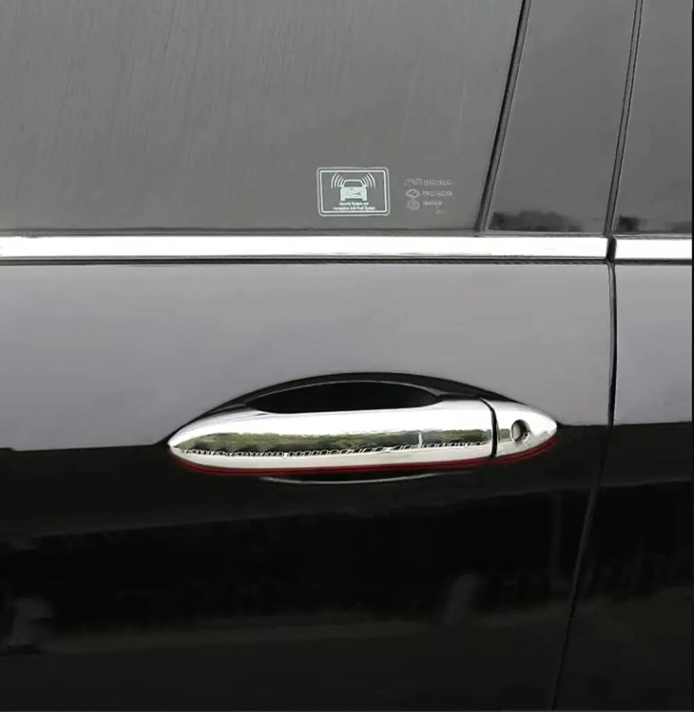 1 Set For Honda Accord 2013-2017 Exterior Smart Door Handle Frame Cover Trim With Smartkey ABS Protective Sticker Accessories