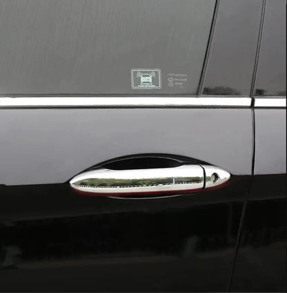 1 Set For Honda Accord 2013-2017 Exterior Smart Door Handle Frame Cover Trim With Smartkey ABS Protective Sticker Accessories