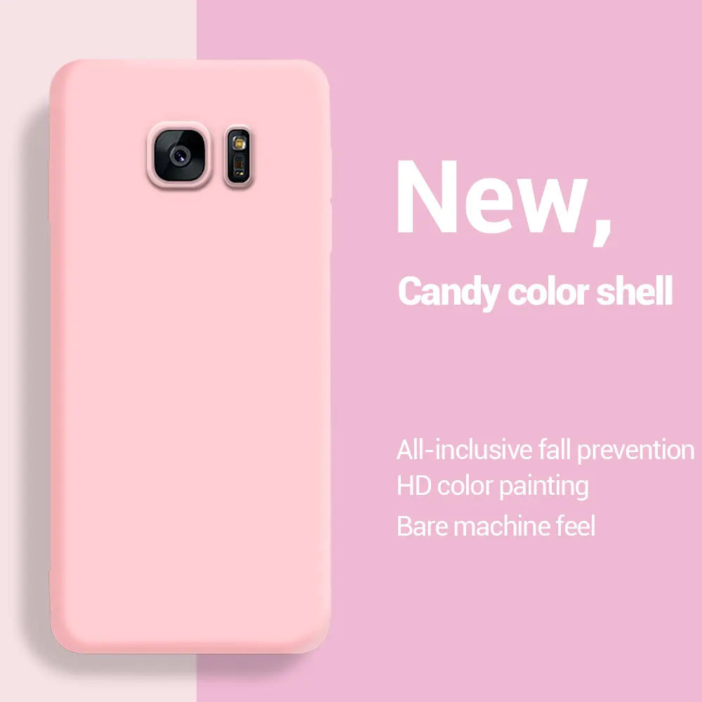 For Samsung S7 Edge Case Matte Silicone Back Cover For Samsung Galaxy S7 Phone Cases For Samsung S7 Edge Fundas Coque