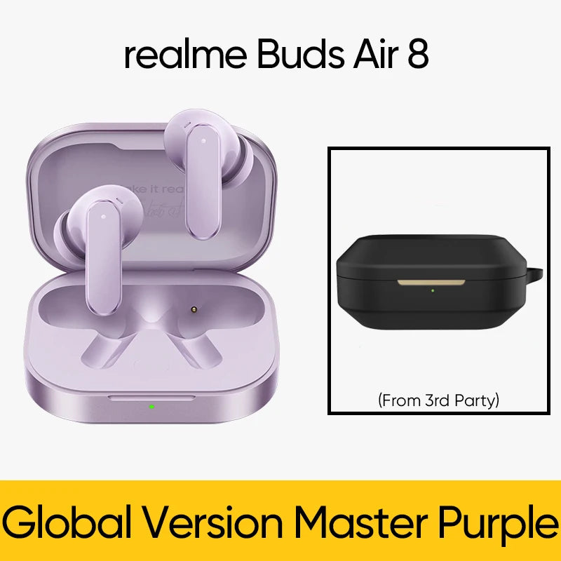 realme Buds Air 8  Wireless Earphone Bluetooth 5.4 Active Noise Cancelling True  Hours Battery TWS Earbuds Global Version