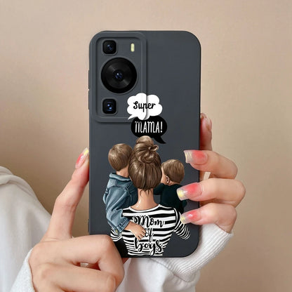 Cases Covers For Huawei P60 Pro Phone Bags Pretty Flower Liquid Soft Silicone Camera Protection Bumper For Huawei P60 Art Fundas